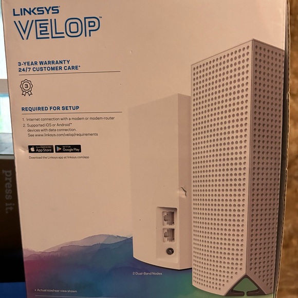 Linksys Velop Tri Band Intelligent Mesh WiFi System, White, 3 Pack (AC4600) - Picture 2 of 5